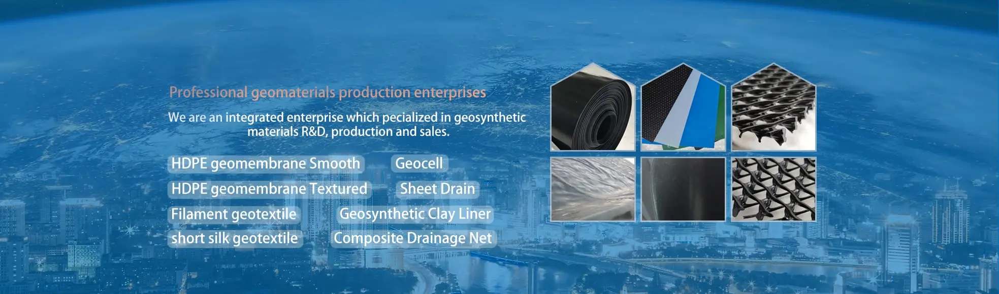 Filament Geotextile Nonwoven needle punched Long Fiber